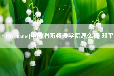 澄迈中国消防救援学院怎么样 知乎