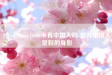 澄迈5000米有中国人吗-都有中国人坚毅的身影