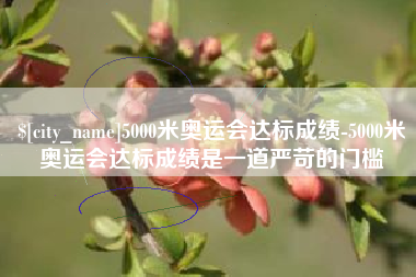澄迈5000米奥运会达标成绩-5000米奥运会达标成绩是一道严苛的门槛