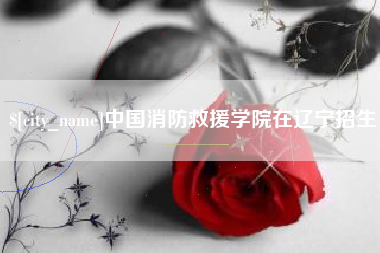 澄迈中国消防救援学院在辽宁招生