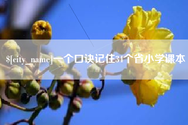 澄迈一个口诀记住34个省小学课本
