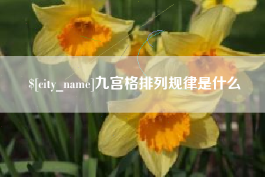 澄迈九宫格排列规律是什么