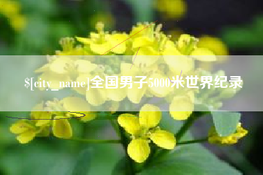澄迈全国男子5000米世界纪录