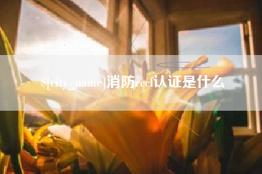 澄迈消防cccf认证是什么