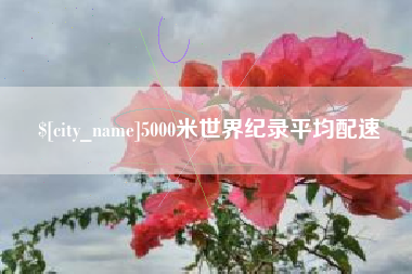 澄迈5000米世界纪录平均配速
