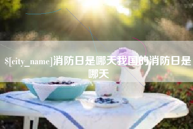 澄迈消防日是哪天我国的消防日是哪天