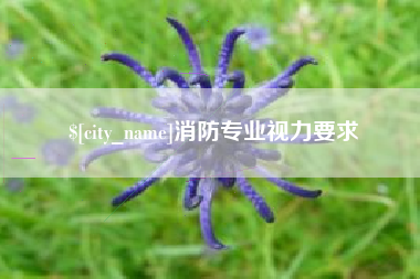 澄迈消防专业视力要求