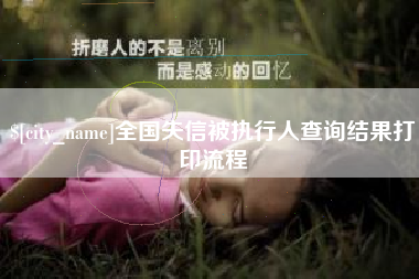 澄迈全国失信被执行人查询结果打印流程