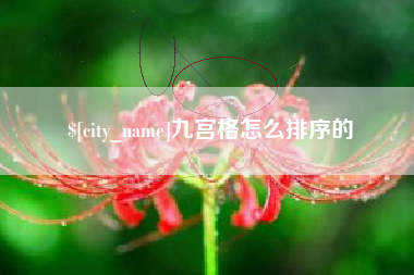 澄迈九宫格怎么排序的