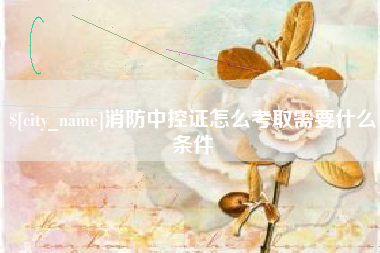 澄迈消防中控证怎么考取需要什么条件