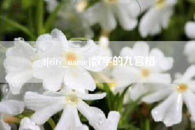 澄迈数字的九宫格