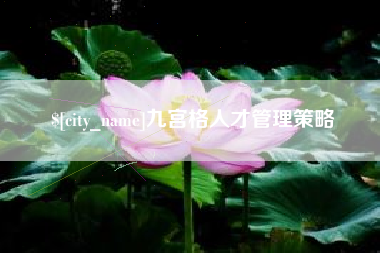 澄迈九宫格人才管理策略