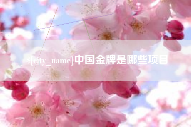 澄迈中国金牌是哪些项目