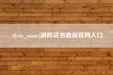 澄迈消防证书查询官网入口