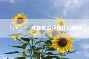 澄迈中国的金牌是什么样的